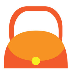 Womens Bag In The Shape Of A Semicircle Of Orange