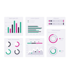 Financial Chart Dashboard Business Diagram