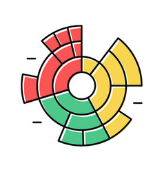 Sunburst Chart Color Icon