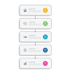 5 Data Infographics Tab Paper Index Timeline