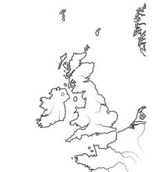 Map The English Lands Uk Great Britain