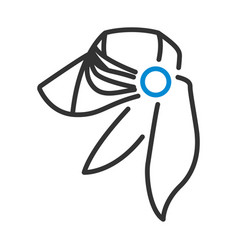 Business Woman Neck Scarf Icon