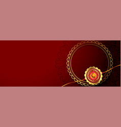 Golden Rakhi Design For Raksha Bandhan Festival