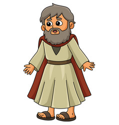 Moses Cartoon Colored Clipart