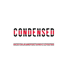 Condensed Font High Alphabet