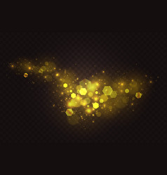 Golden Sparkle Bokeh Abstract Light Effect Luxury