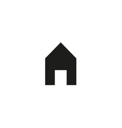 Small House Icon Simple Flat Symbol