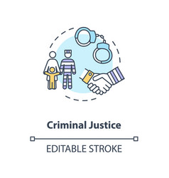 Criminal Justice Concept Icon