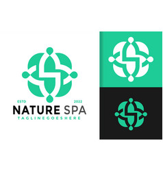 Letter S Nature Spa Elegant Logo Design Brand