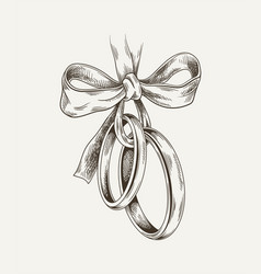 Wedding Ring Minimalistic Sketch