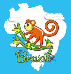 Brazilian Monkey Culture Icons