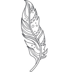 Feather Outline Boho