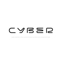 Technical Wide Round Digital Cyber Future Font