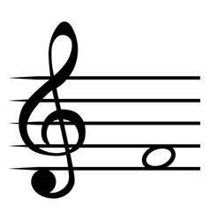 Note Fa F Music Staff Lines G Clef Solfege