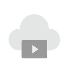 Videos On Cloud Icon Image