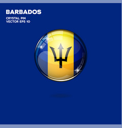 Barbados Flag 3d Buttons