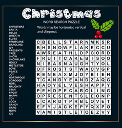 Christmas Word Search Puzzle