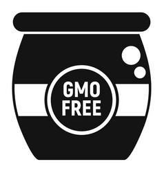 Gmo Free Jar Icon Simple Dna Food