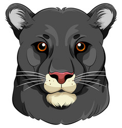 Cartoon Black Panther Head