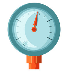 Manometer Cartoon Icon Industrial Pressure