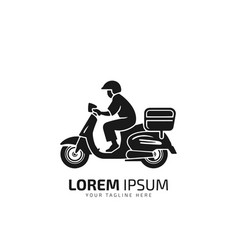 Scooter Or Bike Delivery Order Logo Icon Design