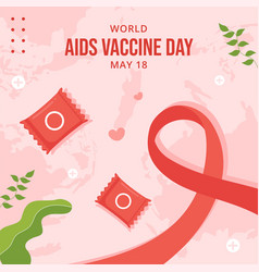 World Aids Vaccine Day Social Media Background