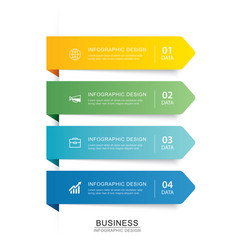 5 Data Infographics Tab Paper Index Timeline