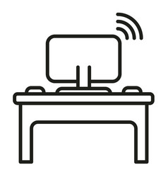 Work Place Remote Control Icon Outline