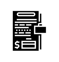 Business Appraisal Services Glyph Icon