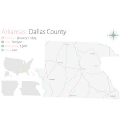 Map Dallas County In Arkansas