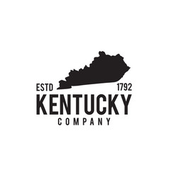 Kentucky Map Outline Map Logo Design