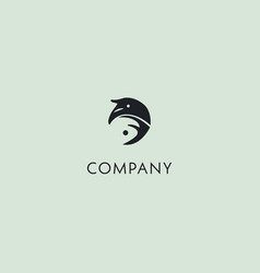 Bird Minimal Logo Design Template