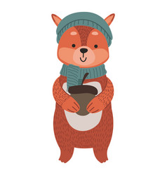 Chipmunk Wearing Winter Clothes