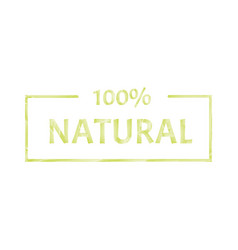 Label Or Badge For Organic Food And Drink Natural