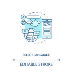 Select Language Concept Icon