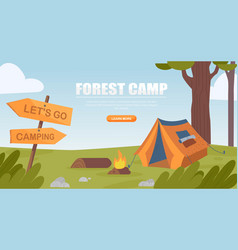 Camping Banner Concept