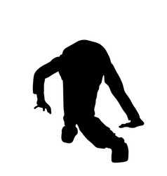 Clumsy Man Slipped On The Floor Silhouette