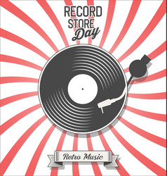 Retro Vinyl Record Store Day Background