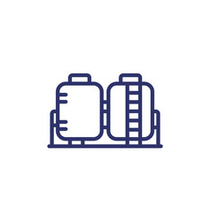 Tanks Industrial Storage Line Icon