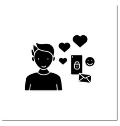 Virtual Relationship Glyph Icon