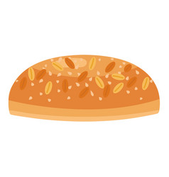 Nut Burger Bun Icon Cartoon Cheese Hamburger