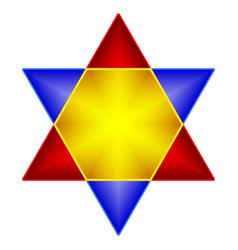 Abstract Hexagram Icon