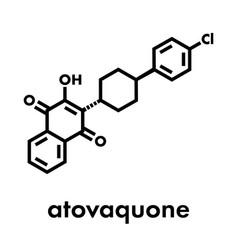 Atovaquone Drug Molecule Skeletal Formula