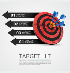 Graphic Information Target With Darts