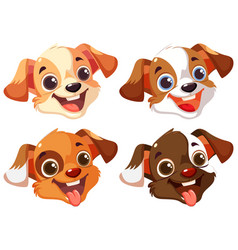 Cute Dog Face Set