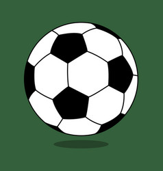 Soccer Ball Icon Flat On Background