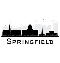 Springfield City Skyline Black And White