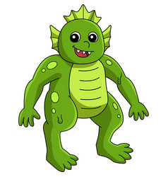 Swamp Monster Halloween Cartoon Colored Clipart