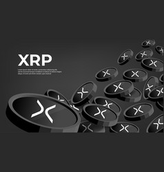 Xrp Cryptocurrency Concept Banner Background