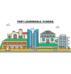 Fort Lauderdale Florida City Skyline